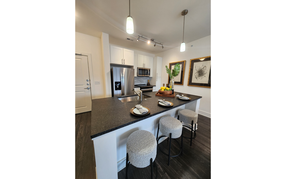 staged interior kitchen 