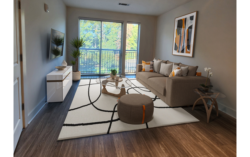 Vista - 2 bedroom floorplan layout with 2 bathrooms and 1176 square feet (Living Room
)